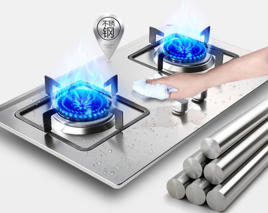 燃气灶,煤气炉具面板材质及分类：不锈钢面板材质灶具